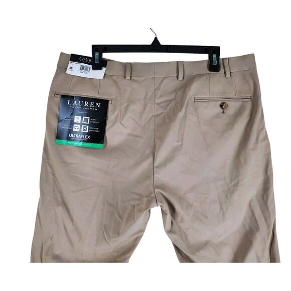 Ralph Lauren Ultraflex Pants Mens 36x30 Chino Classic Fit Beige Taupe Stretch - Picture 7 of 12
